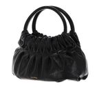COCCINELLE Croisette Rock Handbag Craquele` Leather Noir COCCINELLE Croisette Rock Handbag Craquele` Leather Noir