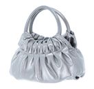 COCCINELLE Croisette Rock Handbag Craquele` Leather Silver COCCINELLE Croisette Rock Handbag Craquele` Leather Silver