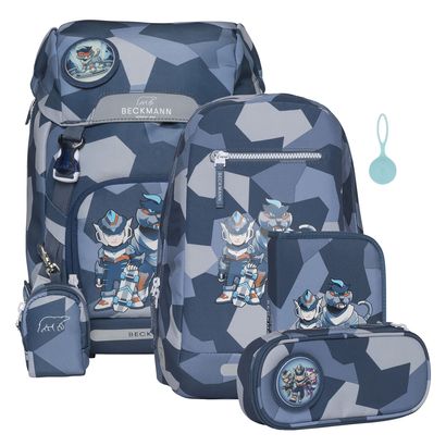 BECKMANN Classic Schoolbag Set 6-teilig 22L Tiger Race