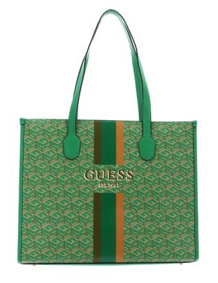 GUESS Silvana Girlfriend Tote Forest Logo