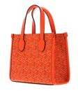 GUESS Silvana Two Compartment Mini Tote Orange Logo GUESS Silvana Two Compartment Mini Tote Orange Logo