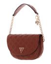 GUESS LA Femme Flap Shoulder Bag Cognac GUESS LA Femme Flap Shoulder Bag Cognac