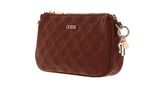 GUESS LA Femme Double Pouch Crossbody Cognac GUESS LA Femme Double Pouch Crossbody Cognac