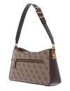 GUESS Ginevra Logo Elite Shoulder Bag Latte Logo