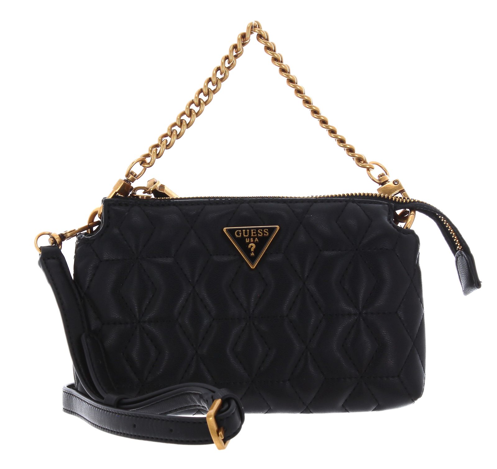 GUESS Elenia Mini Crossbody Top Zip Black Buy bags, purses