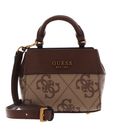 GUESS Micro Mini Crossbody Latte Logo / Brown GUESS Micro Mini Crossbody Latte Logo / Brown