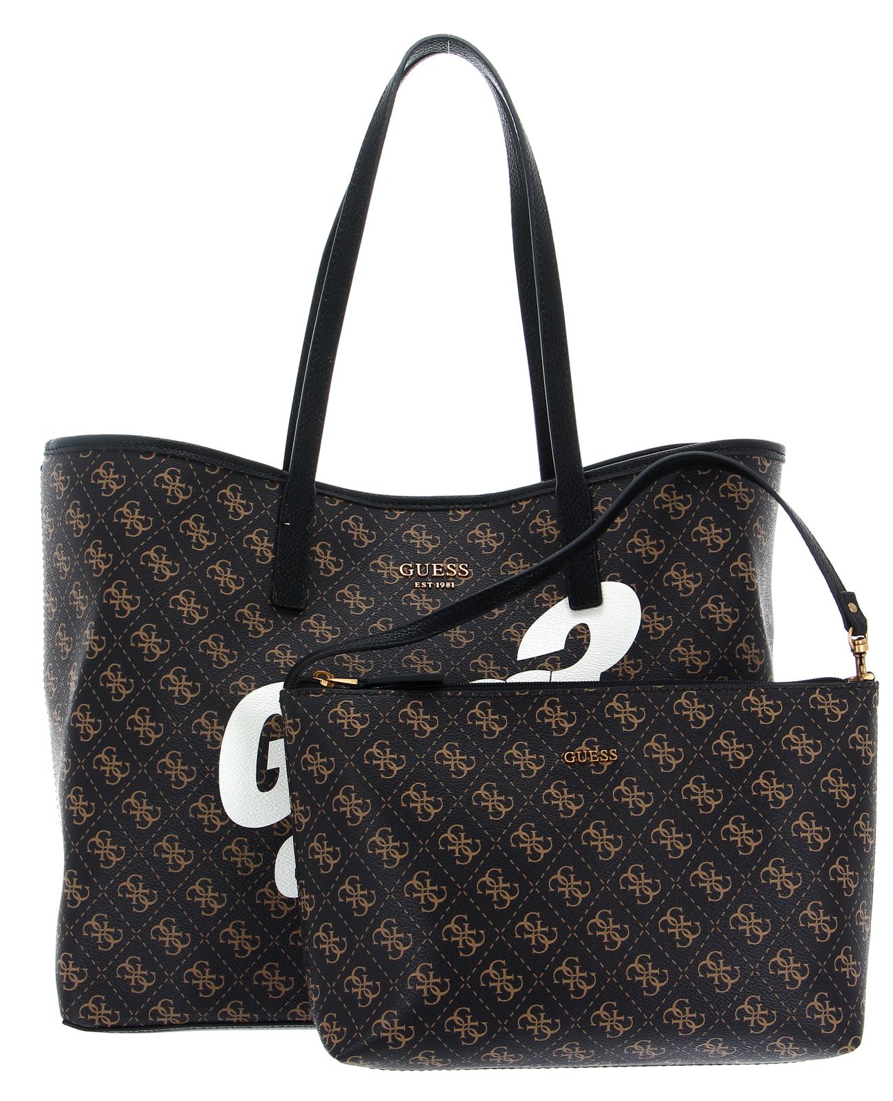 Guess Vikky Tote Bag (HWPQ6995240) Brown Au Meilleur Prix Sur