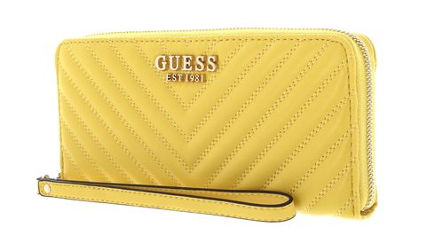 GUESS Keillah SLG Zip Around Wallet L Yellow