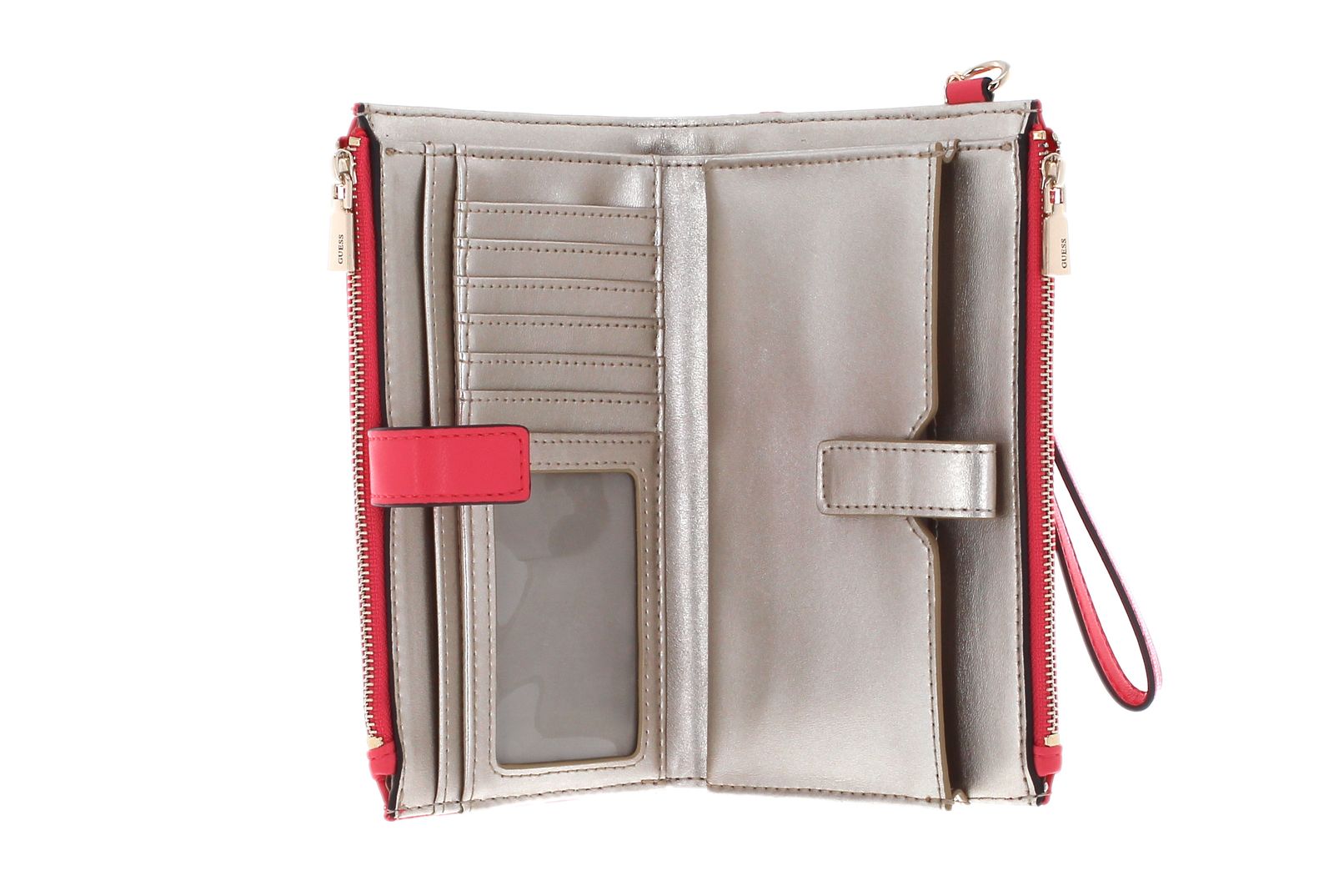 GUESS Keillah SLG Double Zip Organizer Coral GUESS Keillah SLG Double Zip Organizer Coral