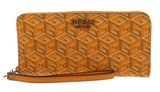 GUESS Laurel SLG Zip Around Wallet L Yellow Logo GUESS Laurel SLG Zip Around Wallet L Yellow Logo