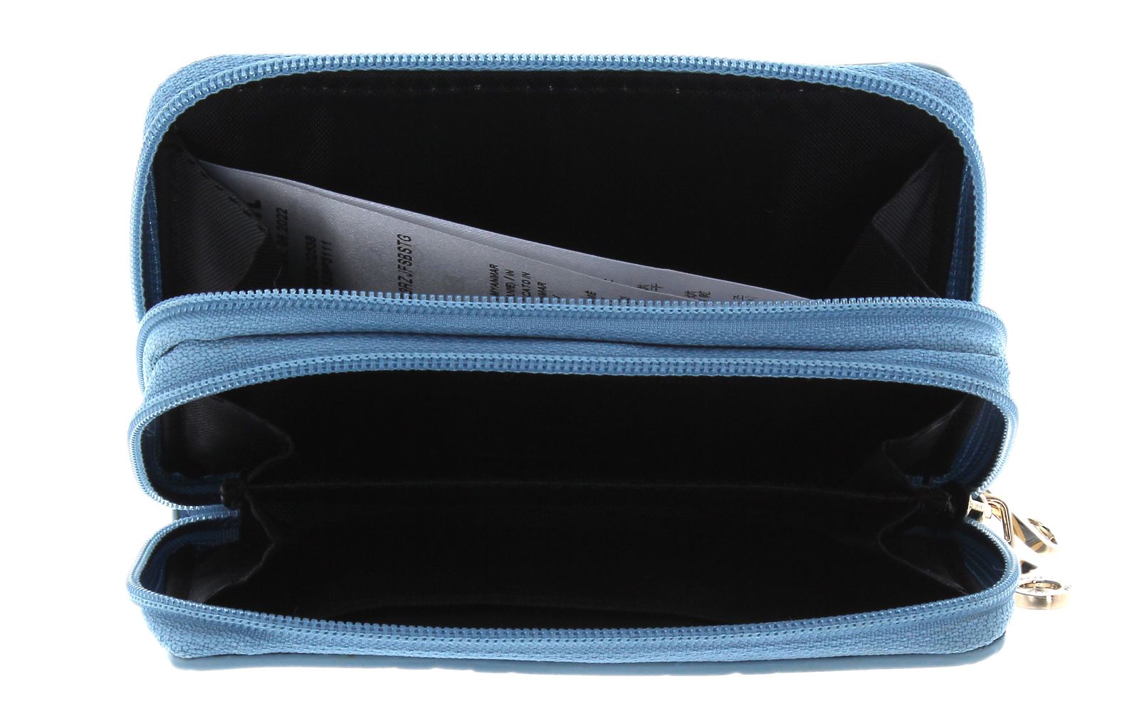 GUESS Double Zip Mini Wallet Slate