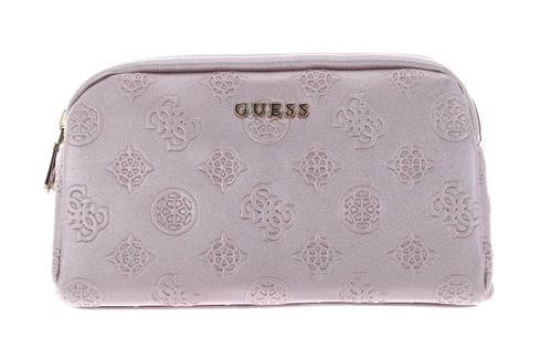 GUESS Double Zip Cosmetic Bag Antique Rose