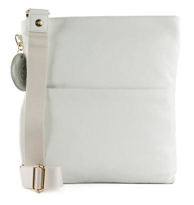 MANDARINA DUCK Mellow Leather Crossover Bag M Optical White