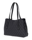 GUESS Eco Brenton Girlfriend Satchel Coal Logo GUESS Eco Brenton Girlfriend Satchel Coal Logo