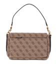 GUESS Eco Brenton Flap Shoulder Bag Latte Logo