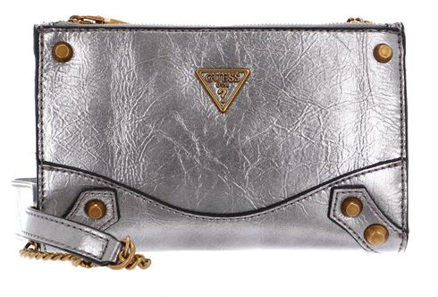 GUESS Amantea Top Zip Crossbody Graphite