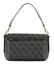 GUESS Eco Brenton Flap Shoulder Bag Coal Logo