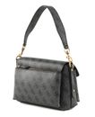GUESS Eco Brenton Flap Shoulder Bag Coal Logo
