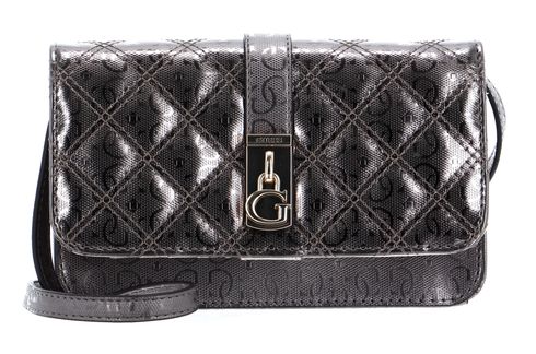 GUESS Gaia SLG Phone Crossbody Pewter