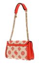 GUESS Katey Flap Shoulder Bag Natural / Flame GUESS Katey Flap Shoulder Bag Natural / Flame