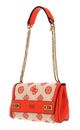 GUESS Katey Flap Shoulder Bag Natural / Flame GUESS Katey Flap Shoulder Bag Natural / Flame