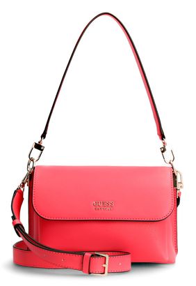 GUESS Eco Mia Flap Shoulder Bag Camelia