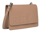 REPLAY Crossbody Bag Pale Grey Brown