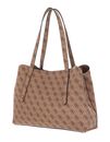 GUESS Eco Brenton Girlfriend Satchel Latte Logo GUESS Eco Brenton Girlfriend Satchel Latte Logo