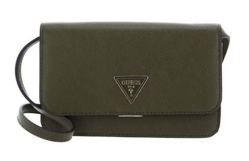 GUESS Laurel SLG Phone Crossbody Olive