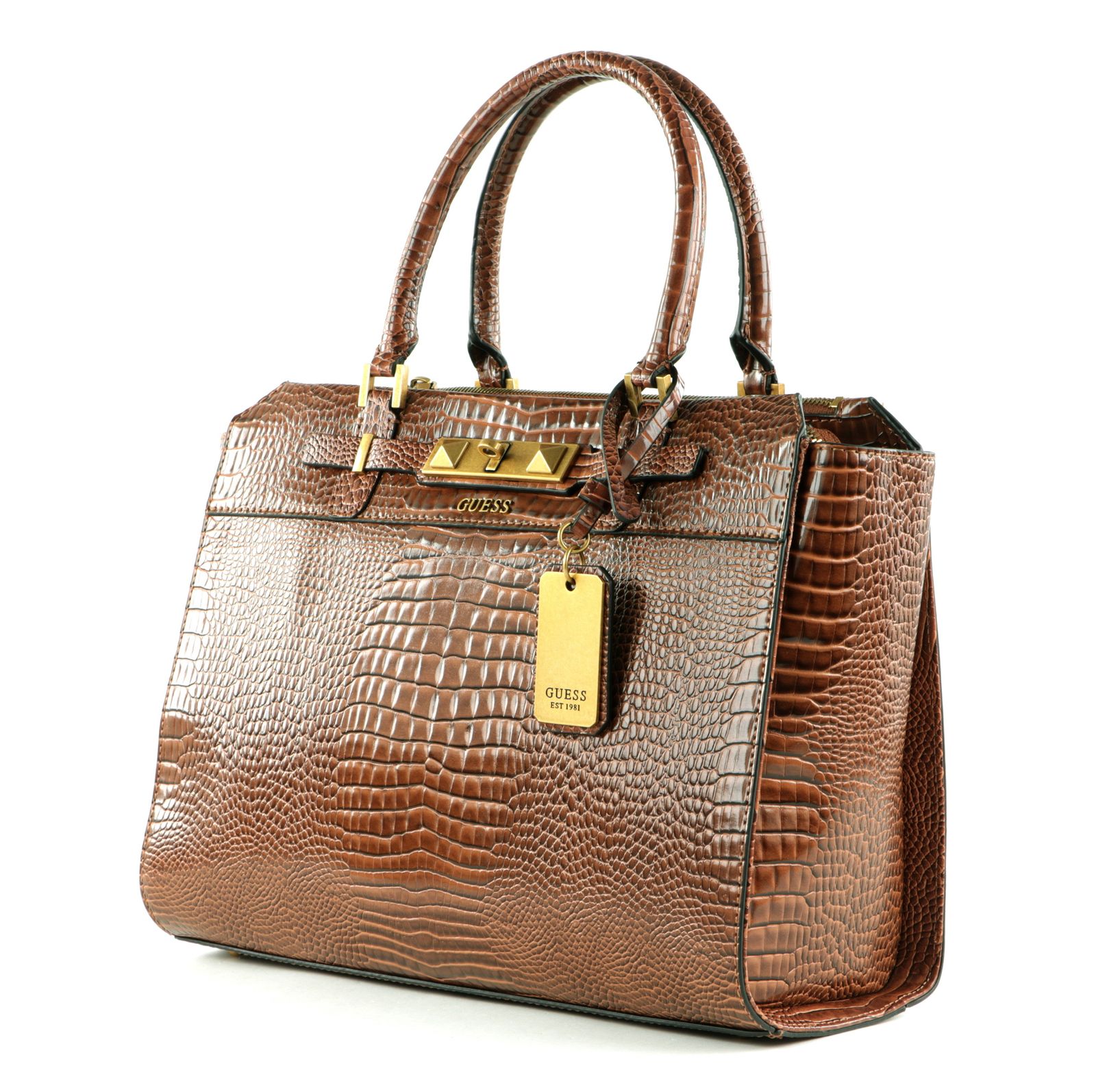 GUESS Raffie Carryall Bag Cognac GUESS Raffie Carryall Bag Cognac