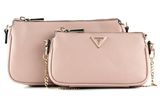 GUESS Alexie Double Pouch Crossbody Rose GUESS Alexie Double Pouch Crossbody Rose