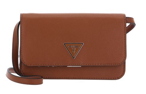 GUESS Laurel SLG Phone Crossbody Light Cognac