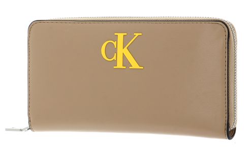 Calvin Klein CKJ Sleek Zip Around Wallet Solid Travertine