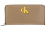 Calvin Klein CKJ Sleek Zip Around Wallet Solid Travertine Calvin Klein CKJ Sleek Zip Around Wallet Solid Travertine
