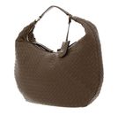 abro Leather Piuma Weaving Hobo Bag Nana Coconut