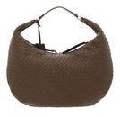 abro Leather Piuma Weaving Hobo Bag Nana Coconut