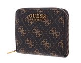 GUESS Lemonade Zip Around Wallet Brown Logo GUESS Lemonade Zip Around Wallet Brown Logo