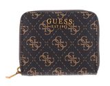 GUESS Lemonade Zip Around Wallet Brown Logo GUESS Lemonade Zip Around Wallet Brown Logo