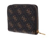 GUESS Lemonade Zip Around Wallet Brown Logo GUESS Lemonade Zip Around Wallet Brown Logo