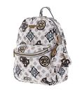 GUESS House Party Backpack Cream Logo Multi GUESS House Party Backpack Cream Logo Multi