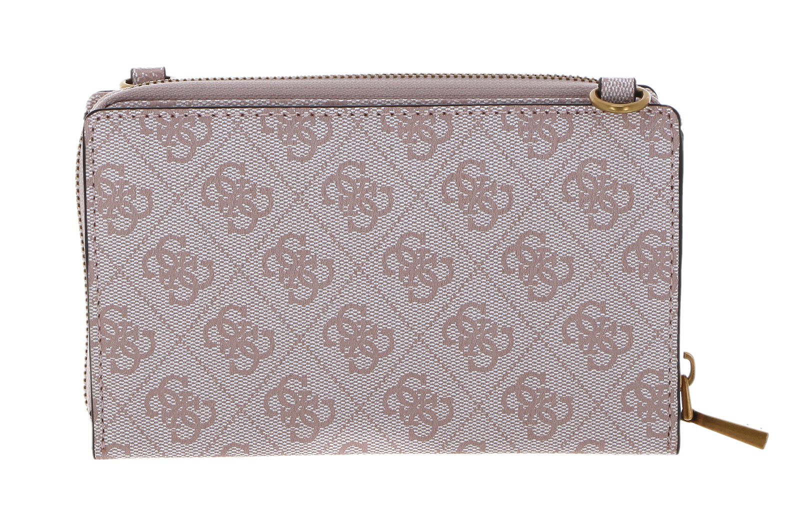 GUESS Ginevra Logo Mini Girlfriend Crossbody Bag Blush Logo modeherz