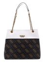 GUESS Elite Society Carryall Brown Logo / Stone