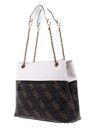 GUESS Elite Society Carryall Brown Logo / Stone