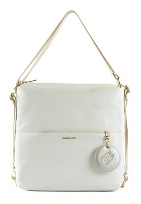 MANDARINA DUCK Mellow Leather Hobo Optical White
