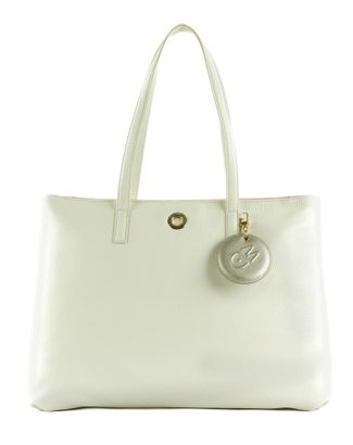MANDARINA DUCK Mellow Leather Shopper Optical White