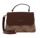GUESS Mini Top Hand Flap Latte Logo / Brown GUESS Mini Top Hand Flap Latte Logo / Brown