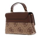 GUESS Mini Top Hand Flap Latte Logo / Brown GUESS Mini Top Hand Flap Latte Logo / Brown