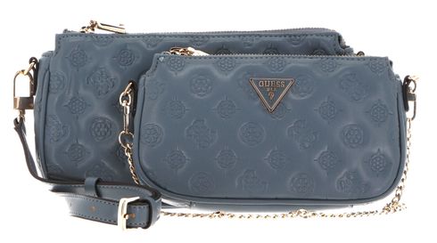 GUESS LA Femme Double Pouch Crossbody Slate