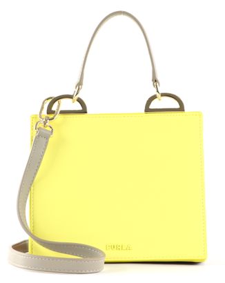 FURLA Linea Futura Roxy Colorblock Mini Top Handle Bag Zest + Greige + Salvia c + Marmo c