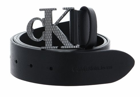 Calvin Klein CKJ Mono Hardware Texture Belt 40MM W100 Black